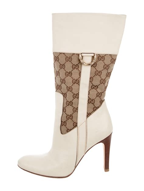 white gucci boots for women|high heel gucci boots women.